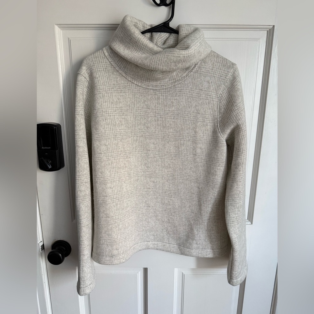 J. Crew Light Gray Cowl Neck Sweater